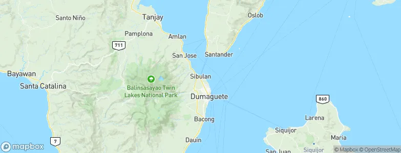 Sibulan, Philippines Map