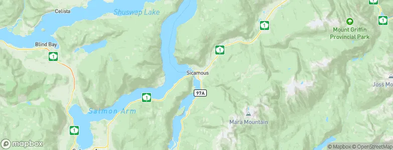 Sicamous, Canada Map