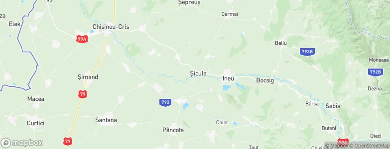 Şicula, Romania Map