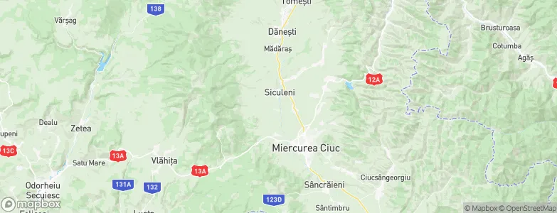 Siculeni, Romania Map
