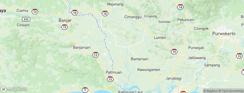 Sidareja, Indonesia Map