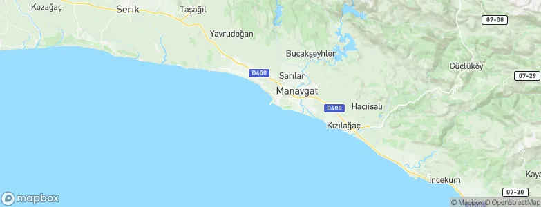 Side, Turkey Map