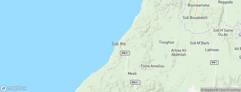 Sidi Ifni, Morocco Map