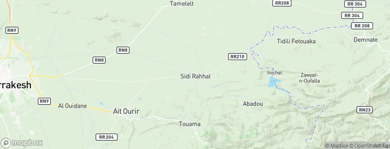 Sidi Rahhal, Morocco Map