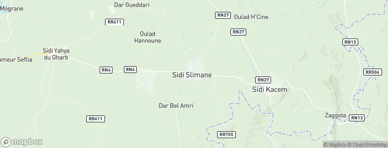 Sidi Slimane, Morocco Map
