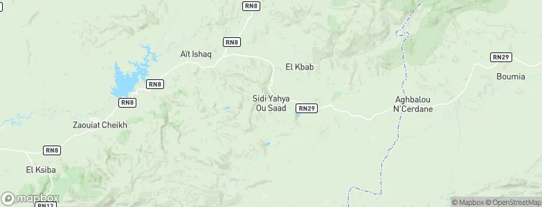 Sidi Yahya Ou Saad, Morocco Map