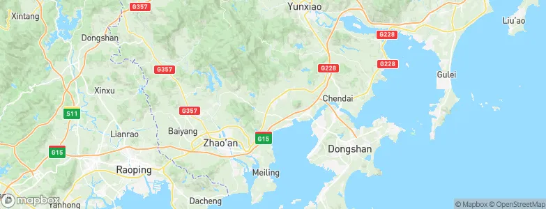 Sidu, China Map