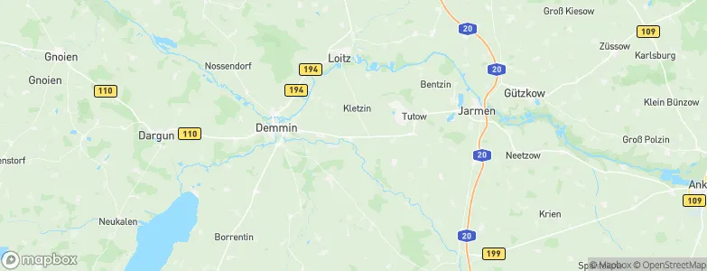 Siedenbrünzow, Germany Map