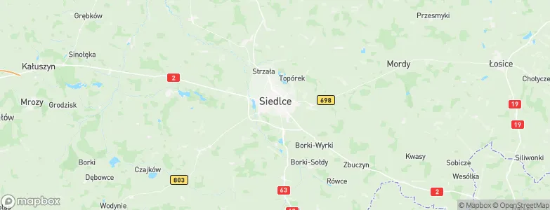 Siedlce, Poland Map