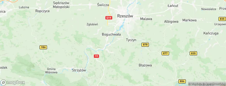 Siedliska, Poland Map
