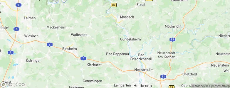 Siegelsbach, Germany Map