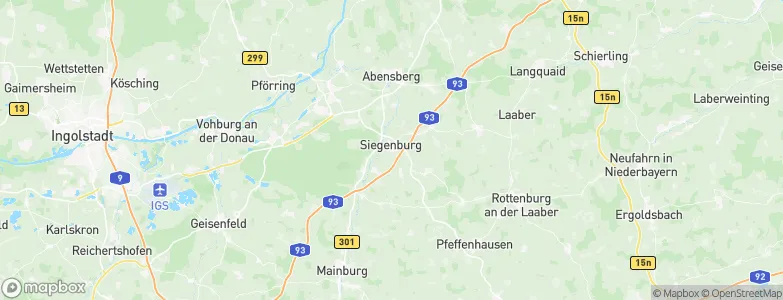 Siegenburg, Germany Map
