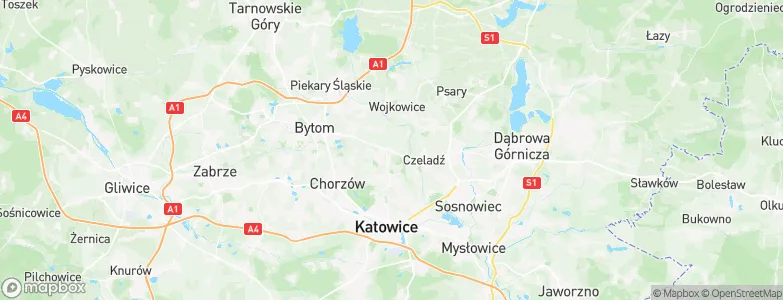 Siemianowice Śląskie, Poland Map