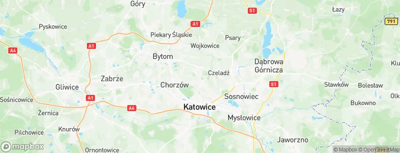 Siemianowice Śląskie, Poland Map