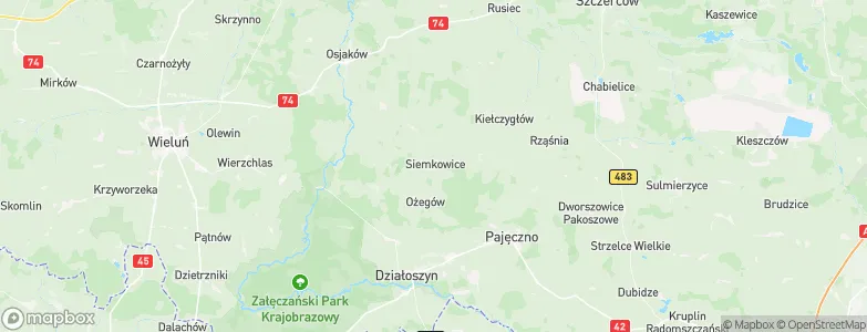 Siemkowice, Poland Map