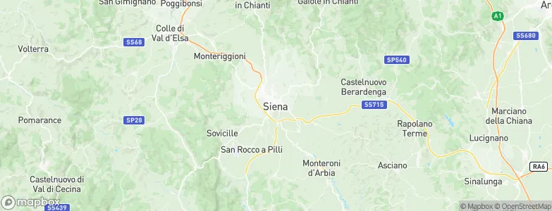 Siena, Italy Map