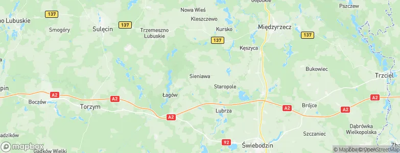 Sieniawa, Poland Map