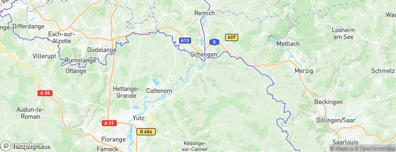 Sierck-les-Bains, France Map