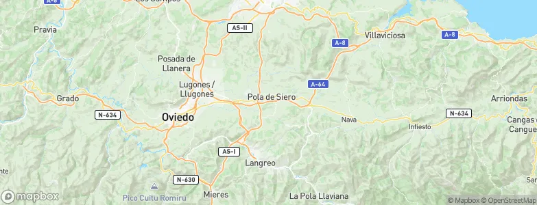 Siero, Spain Map