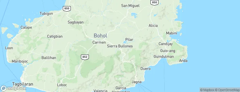 Sierra Bullones, Philippines Map
