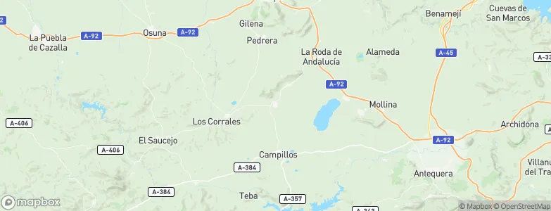 Sierra de Yeguas, Spain Map