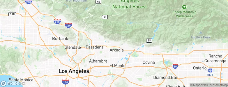 Sierra Madre, United States Map