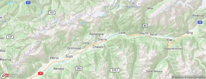 Sierre, Switzerland Map