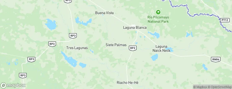 Siete Palmas, Argentina Map