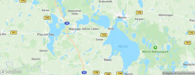 Sietow, Germany Map