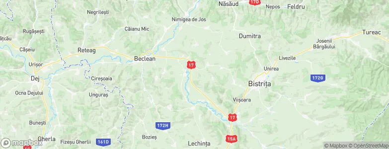 Şieu-Odorhei, Romania Map