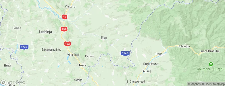 Şieuţ, Romania Map