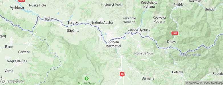 Sighetu Marmaţiei, Romania Map