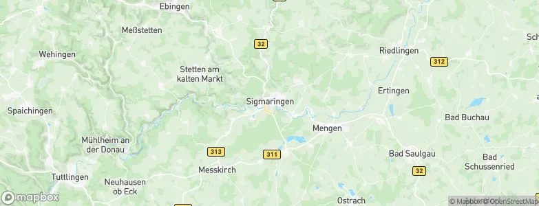 Sigmaringen, Germany Map