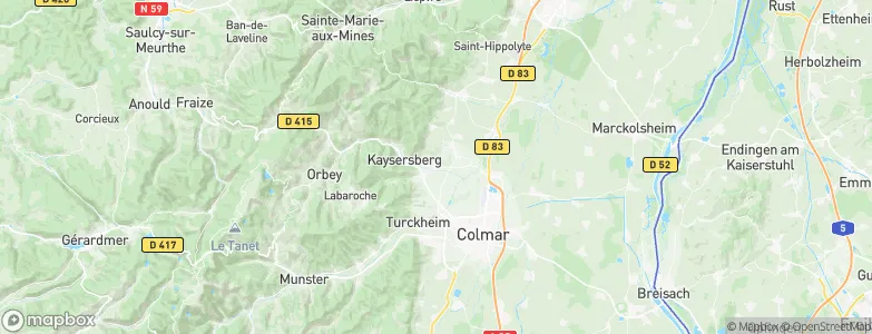 Sigolsheim, France Map