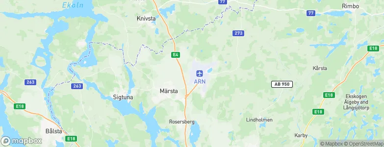Sigtuna Municipality, Sweden Map