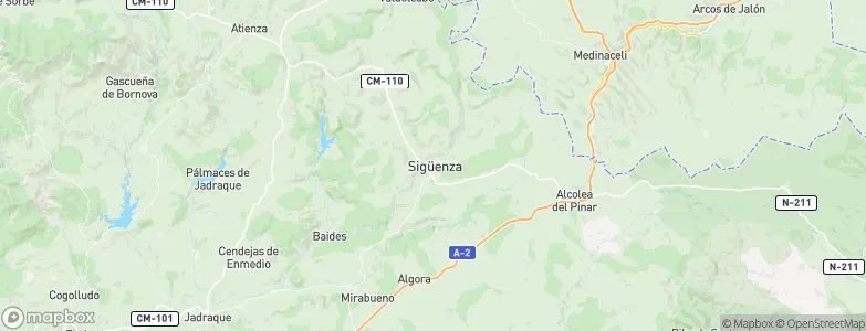 Siguenza, Spain Map