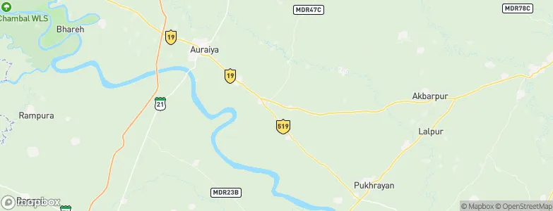 Sikandra, India Map