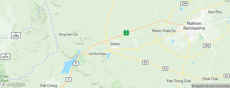 Sikhio, Thailand Map