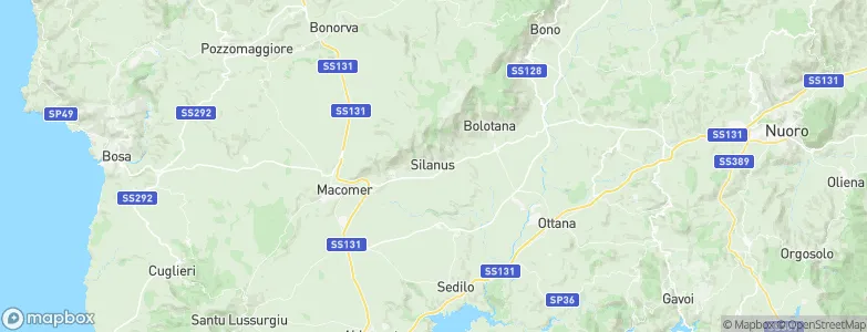 Silanus, Italy Map