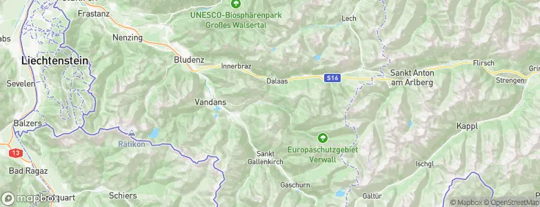 Silbertal, Austria Map