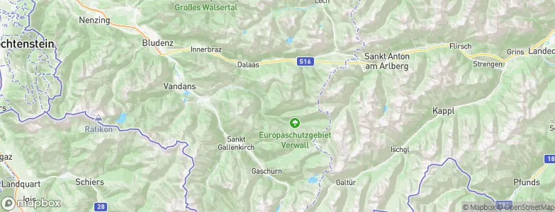 Silbertal, Austria Map