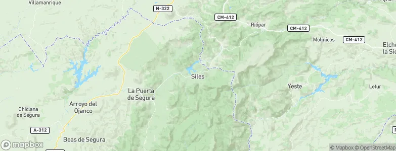 Siles, Spain Map