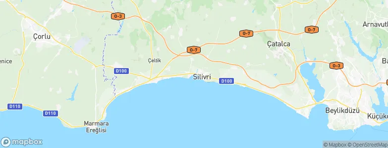 Siliviri, Turkey Map