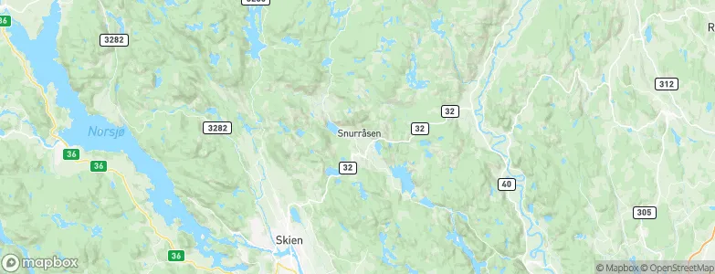 Siljan, Norway Map