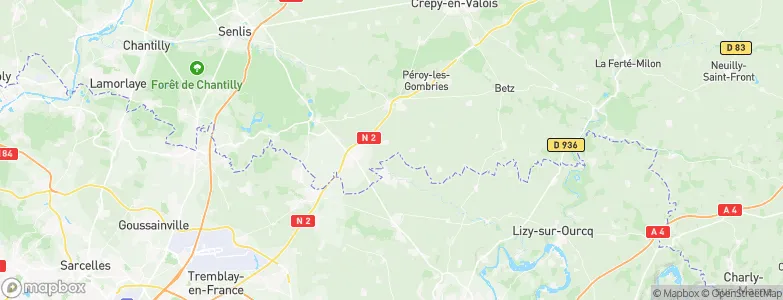 Silly-le-Long, France Map