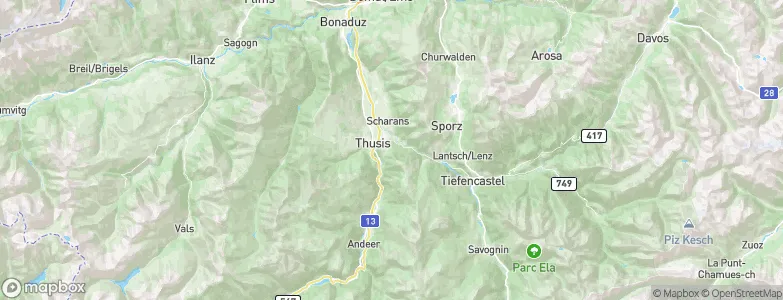 Sils im Domleschg, Switzerland Map
