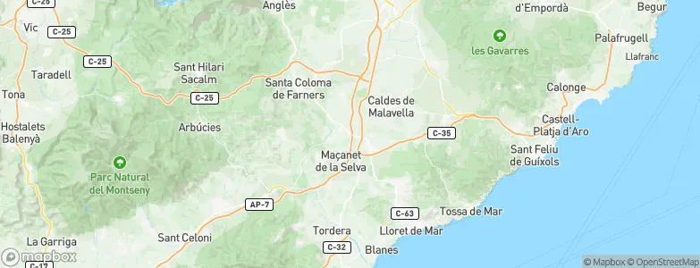 Sils, Spain Map