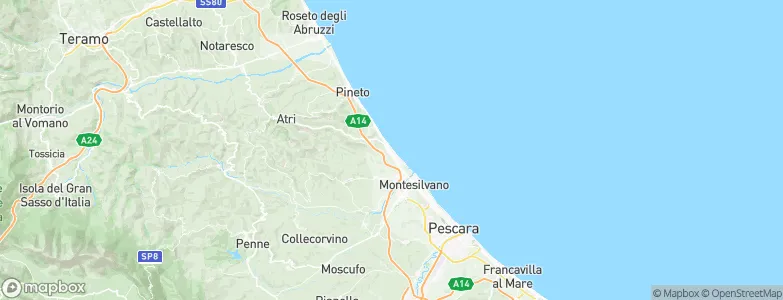 Silvi Marina, Italy Map