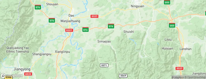 Simaqiao, China Map
