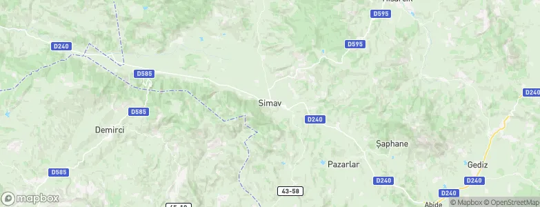 Simav, Turkey Map